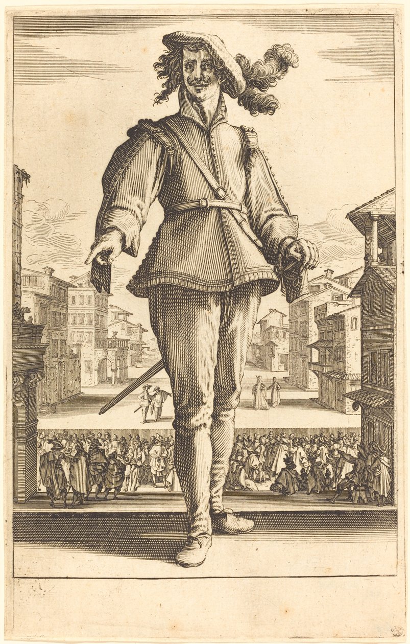 El Capitán, o El Enamorado de Jacques Callot
