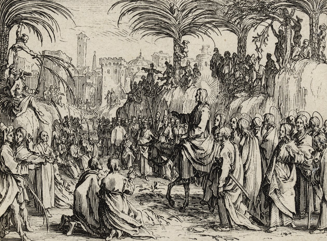 Jesús entra en Jerusalén de Jacques Callot