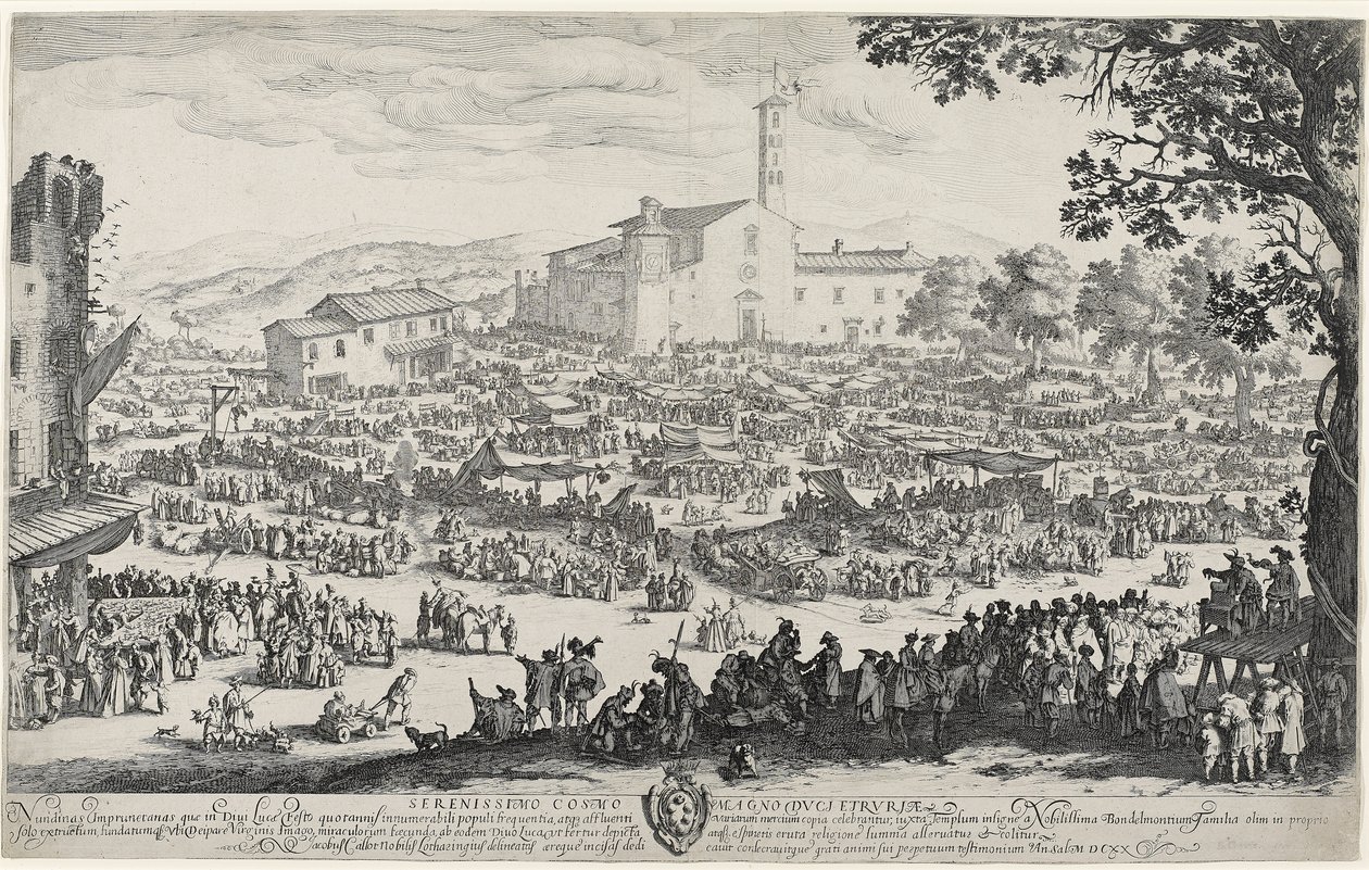La feria de Impruneta de Jacques Callot