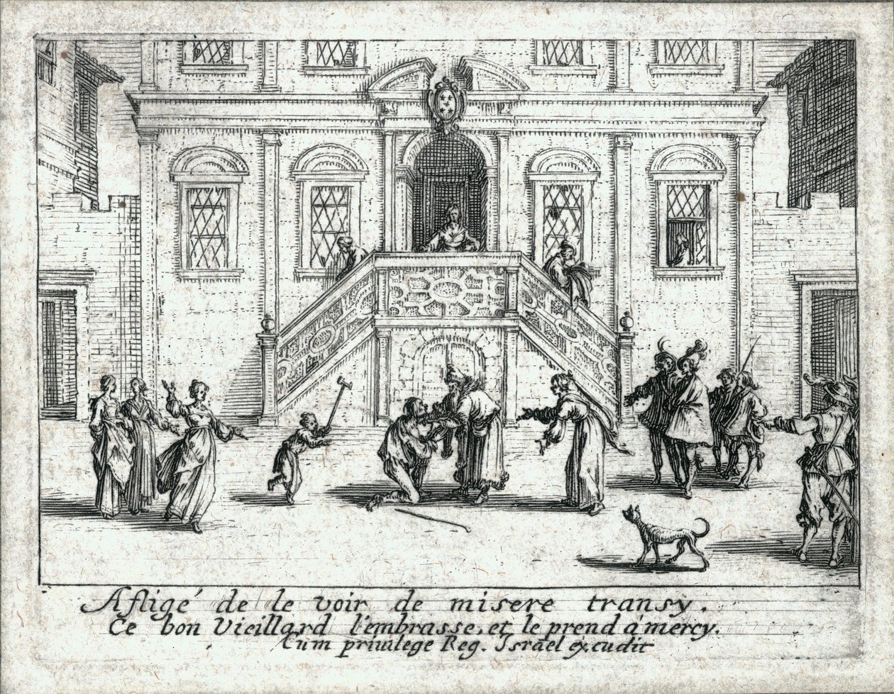 La vida del hijo pródigo ... (grabado) de Jacques Callot