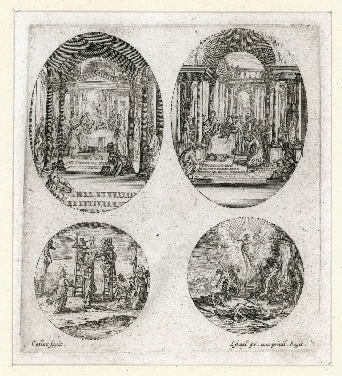 Los milagros de la Pasión ... (grabado) de Jacques Callot