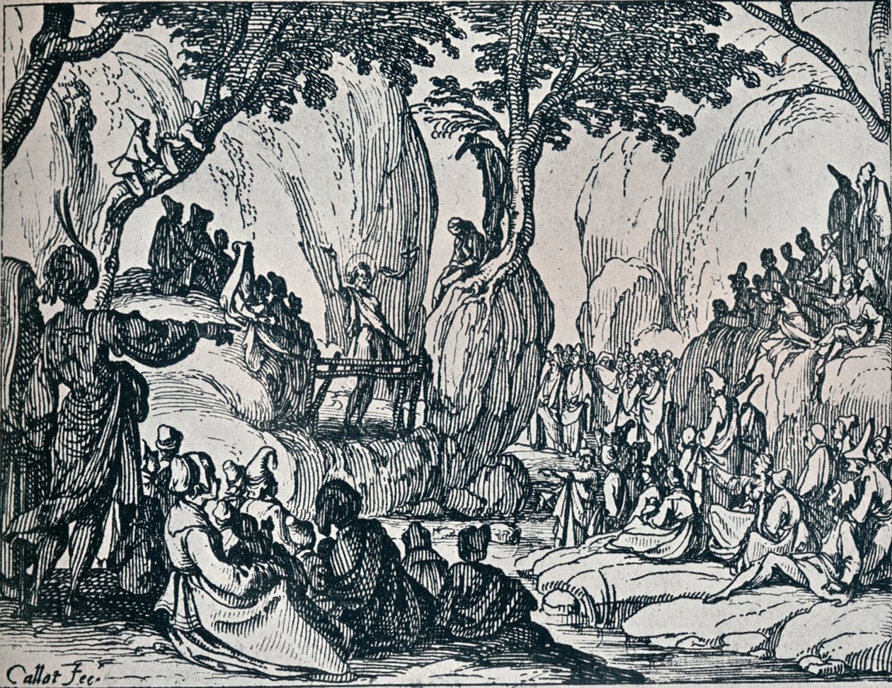 No. III. -San Juan predicando, 1635, 1924 de Jacques Callot