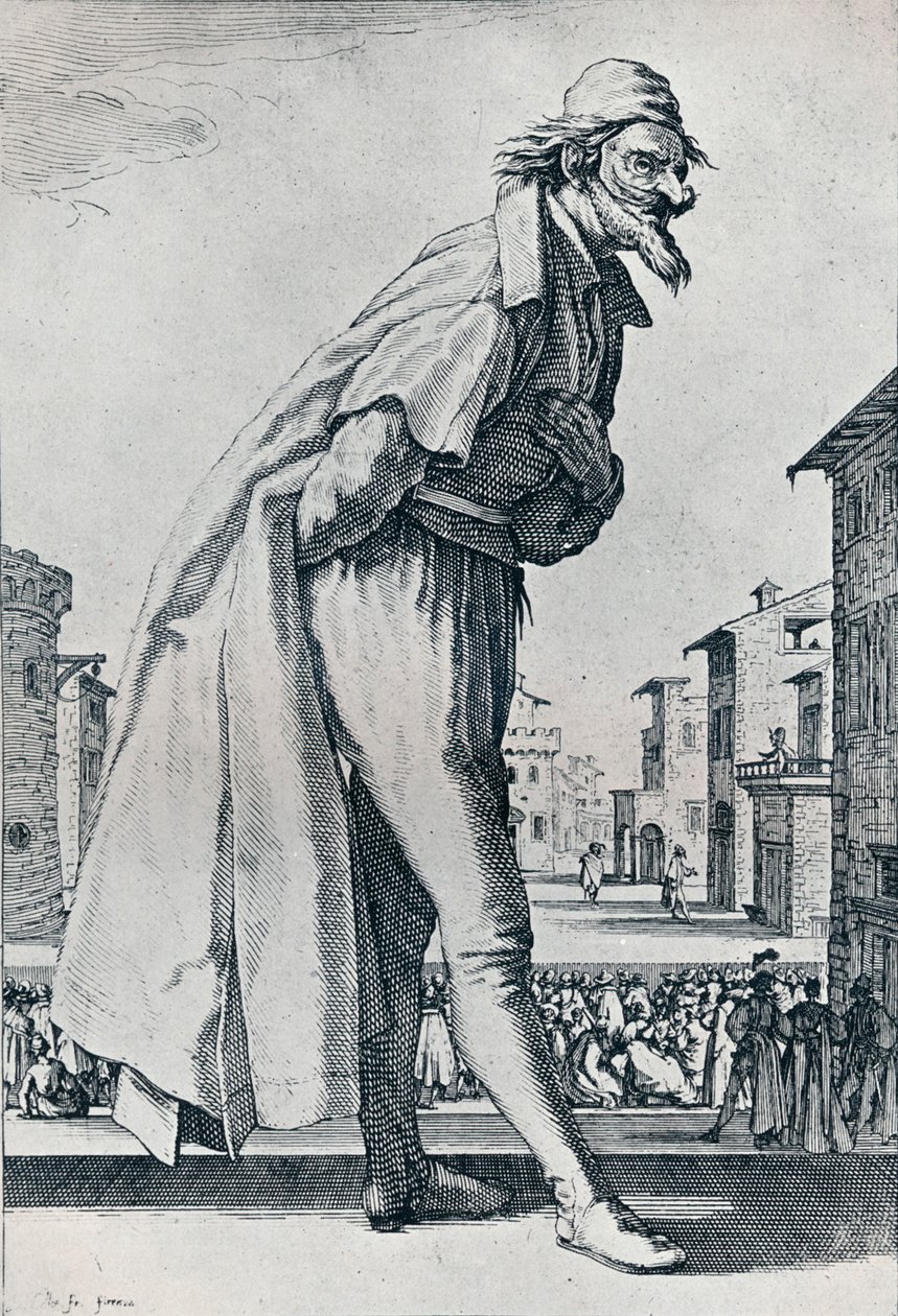 No. IV.- El Gran Pantalón, c1620-1635, 1924 de Jacques Callot