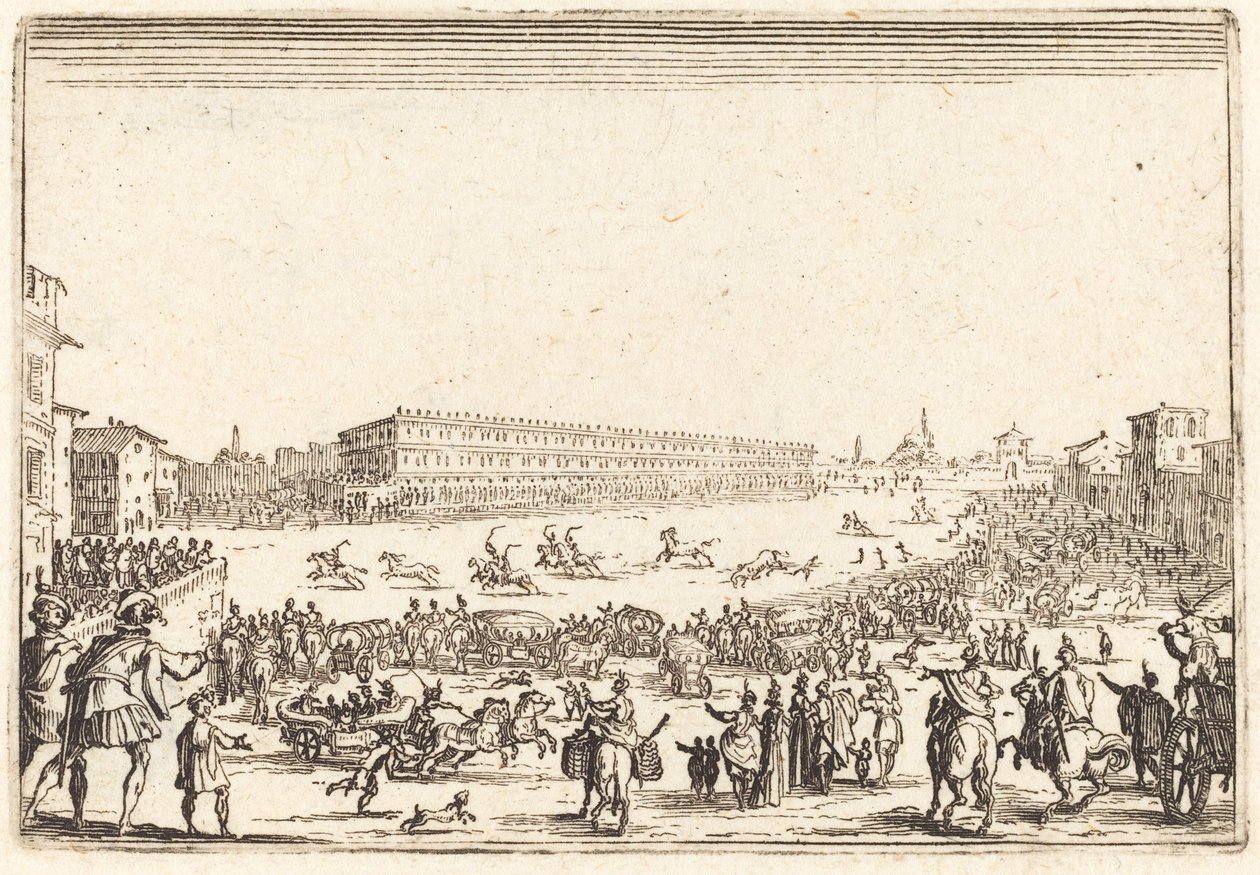 Piazza Presso alla Porta al Prato de Jacques Callot