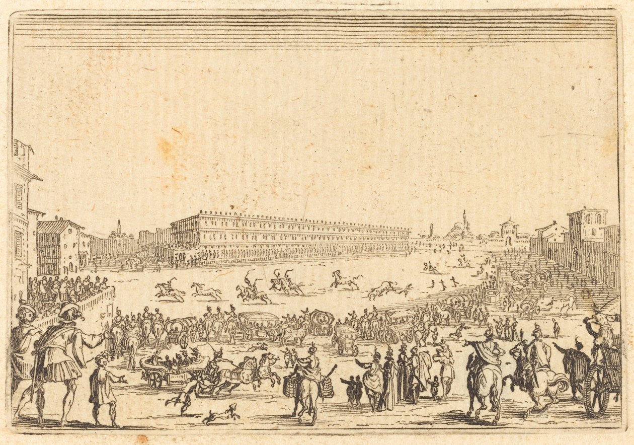 Piazza Presso alla Porta al Prato de Jacques Callot
