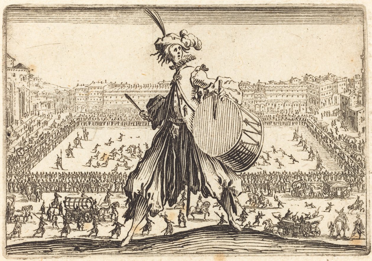 Piazza Santa Croce, Florencia de Jacques Callot