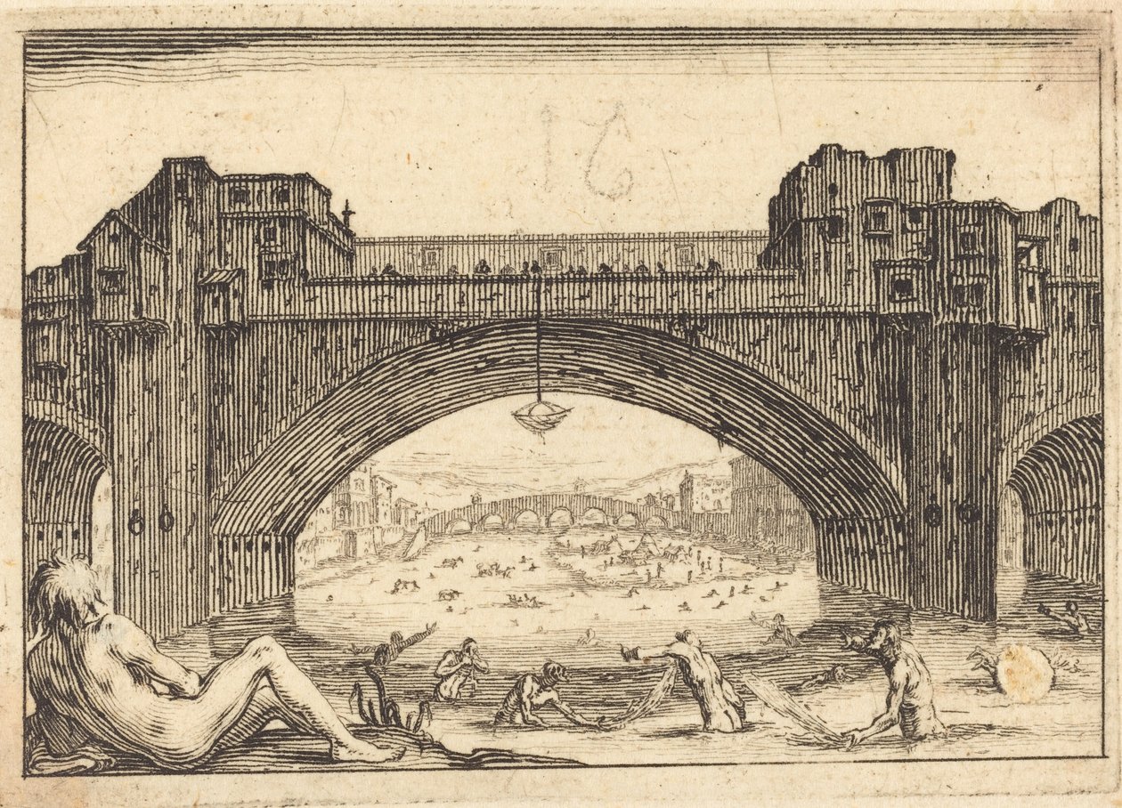Ponte Vecchio, Florencia de Jacques Callot