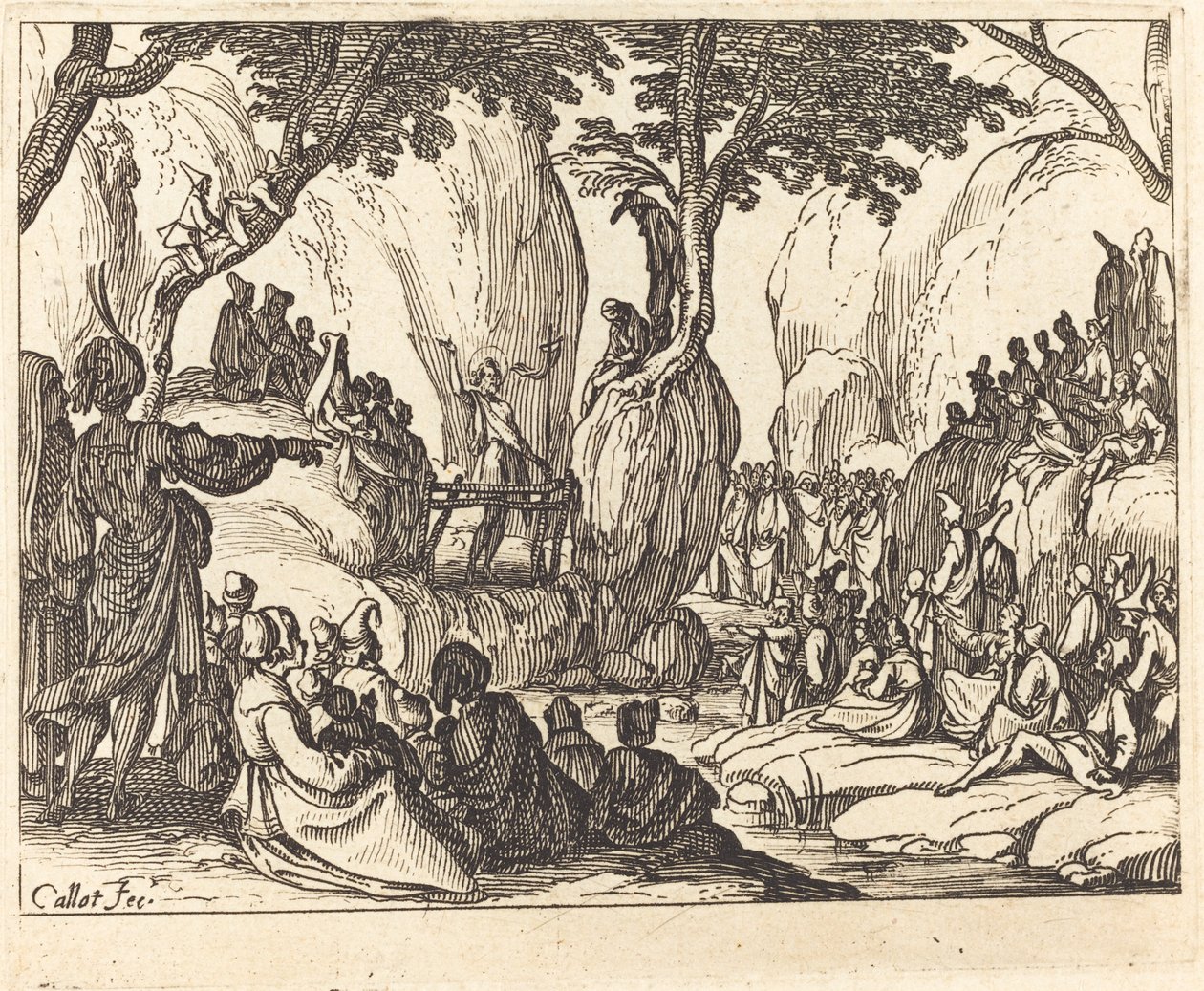 San Juan predicando en el desierto de Jacques Callot