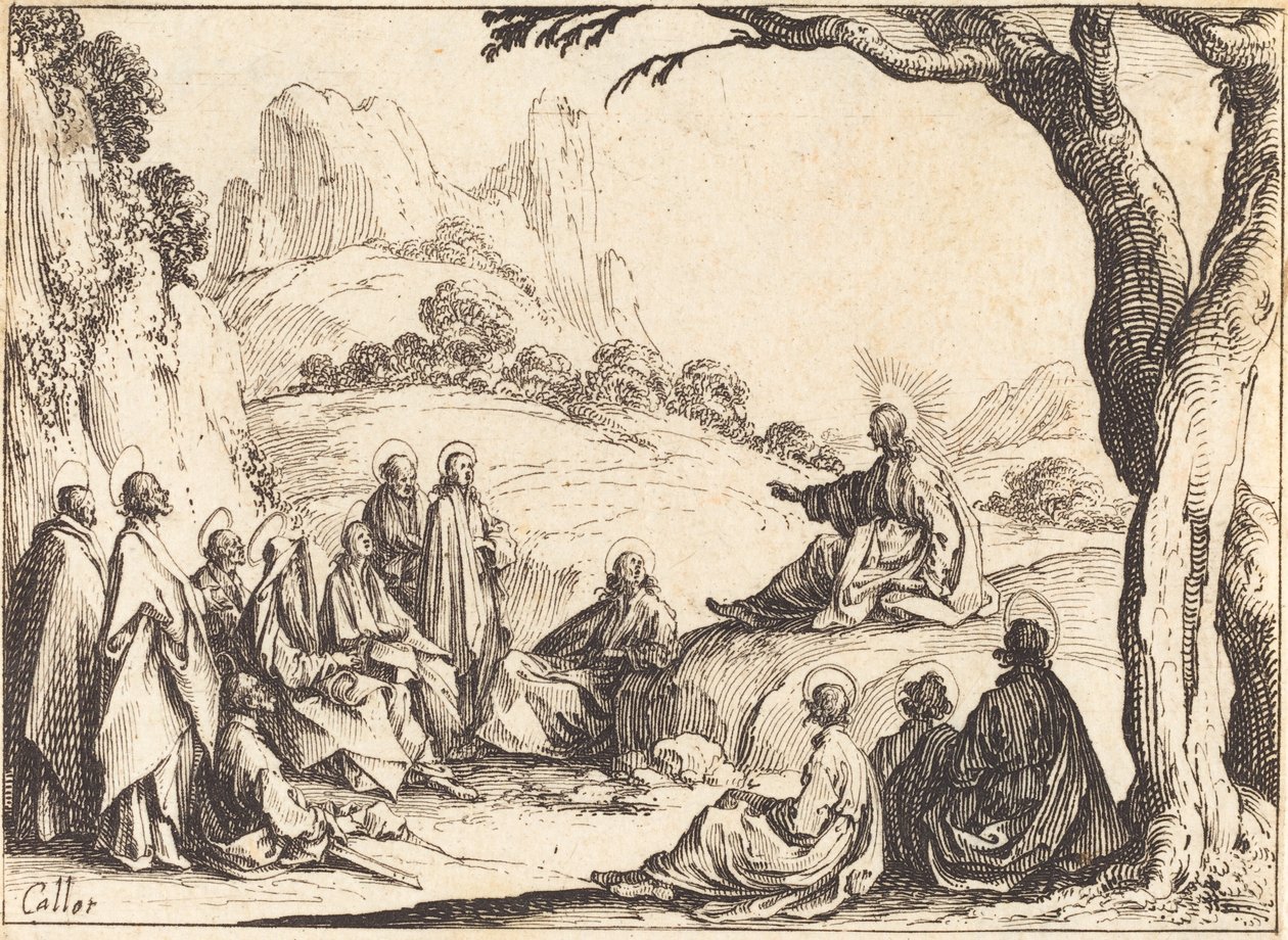 Sermón del Monte, 1635 de Jacques Callot