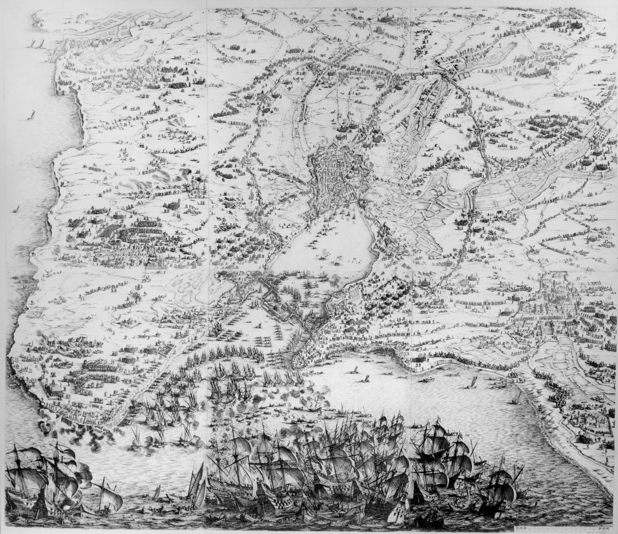 Sitio de La Rochelle de Jacques Callot