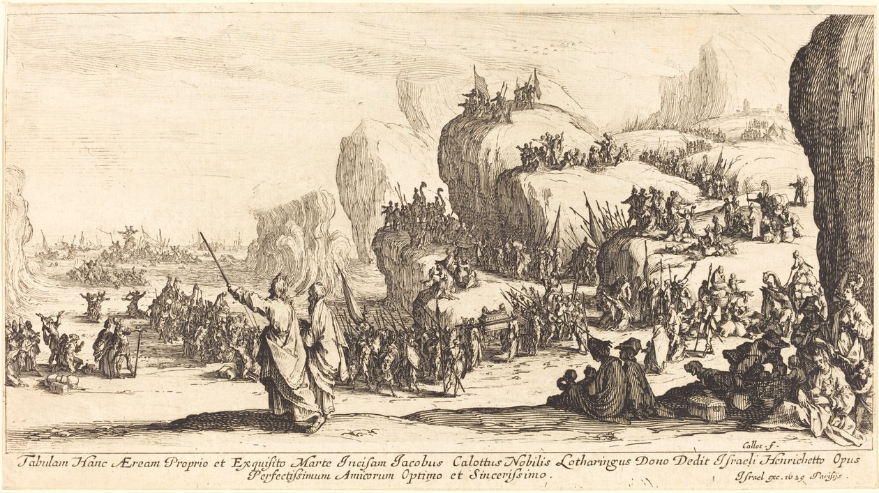 El Cruce del Mar Rojo de Jacques Callot