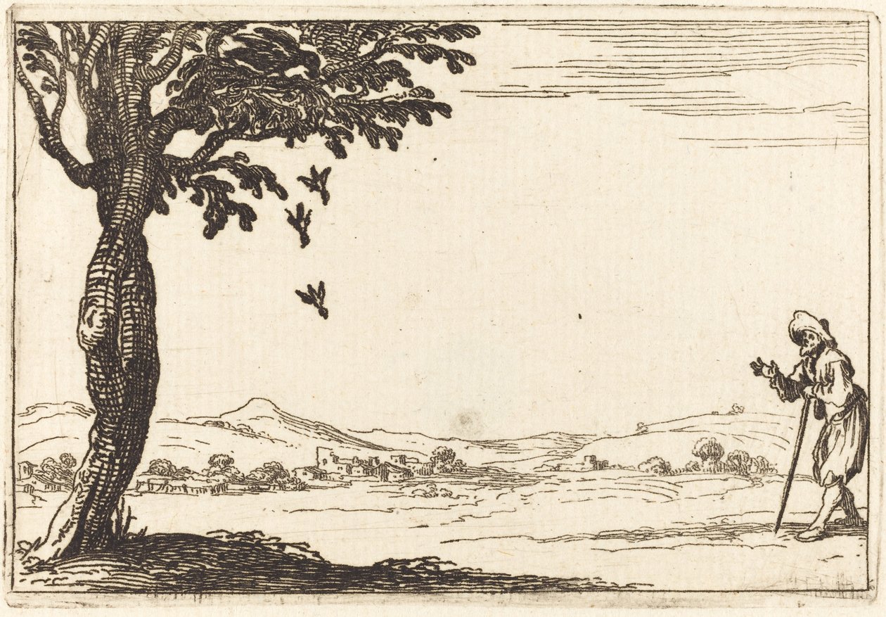 El cuervo y sus crías de Jacques Callot