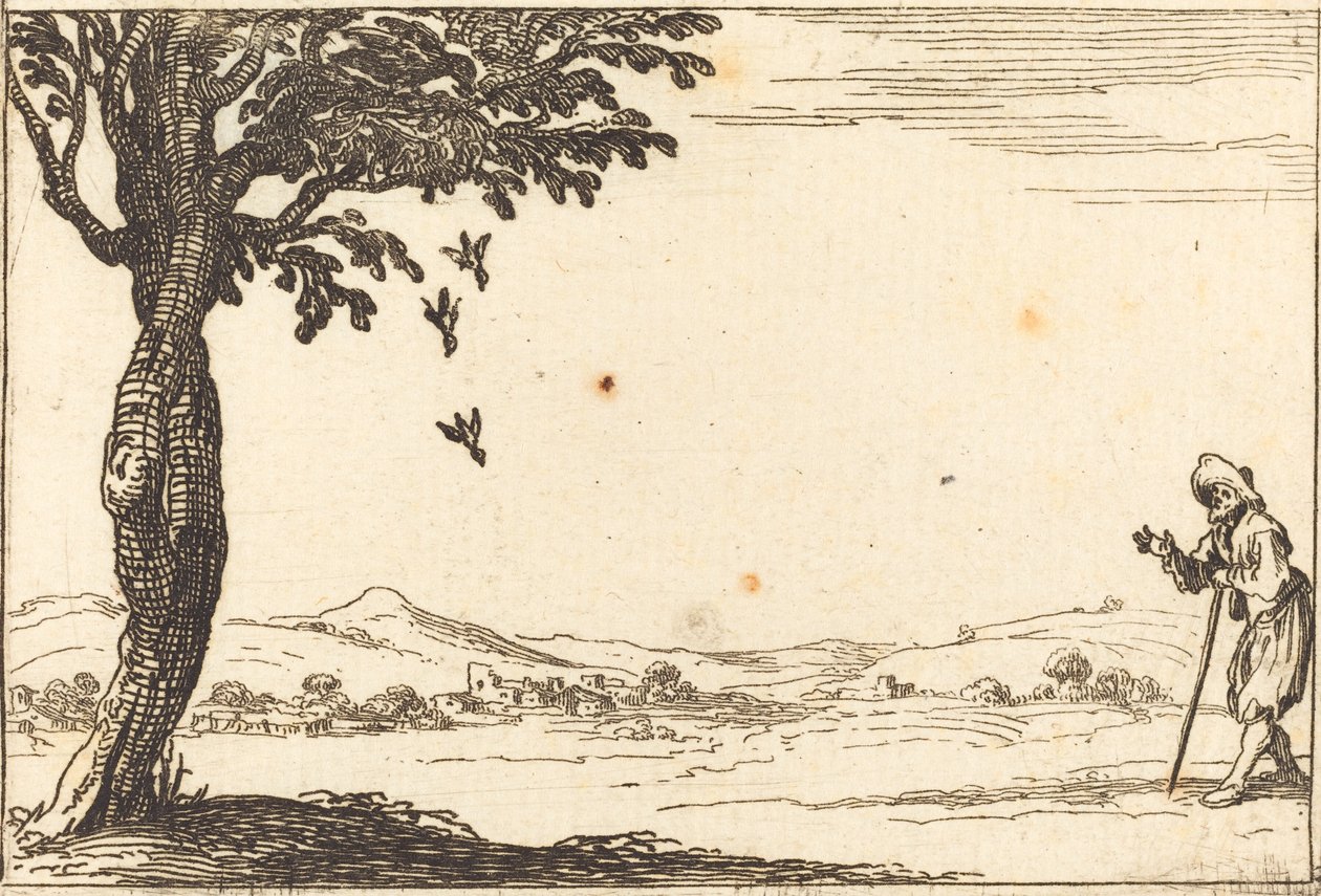 La cuerva y sus crías de Jacques Callot