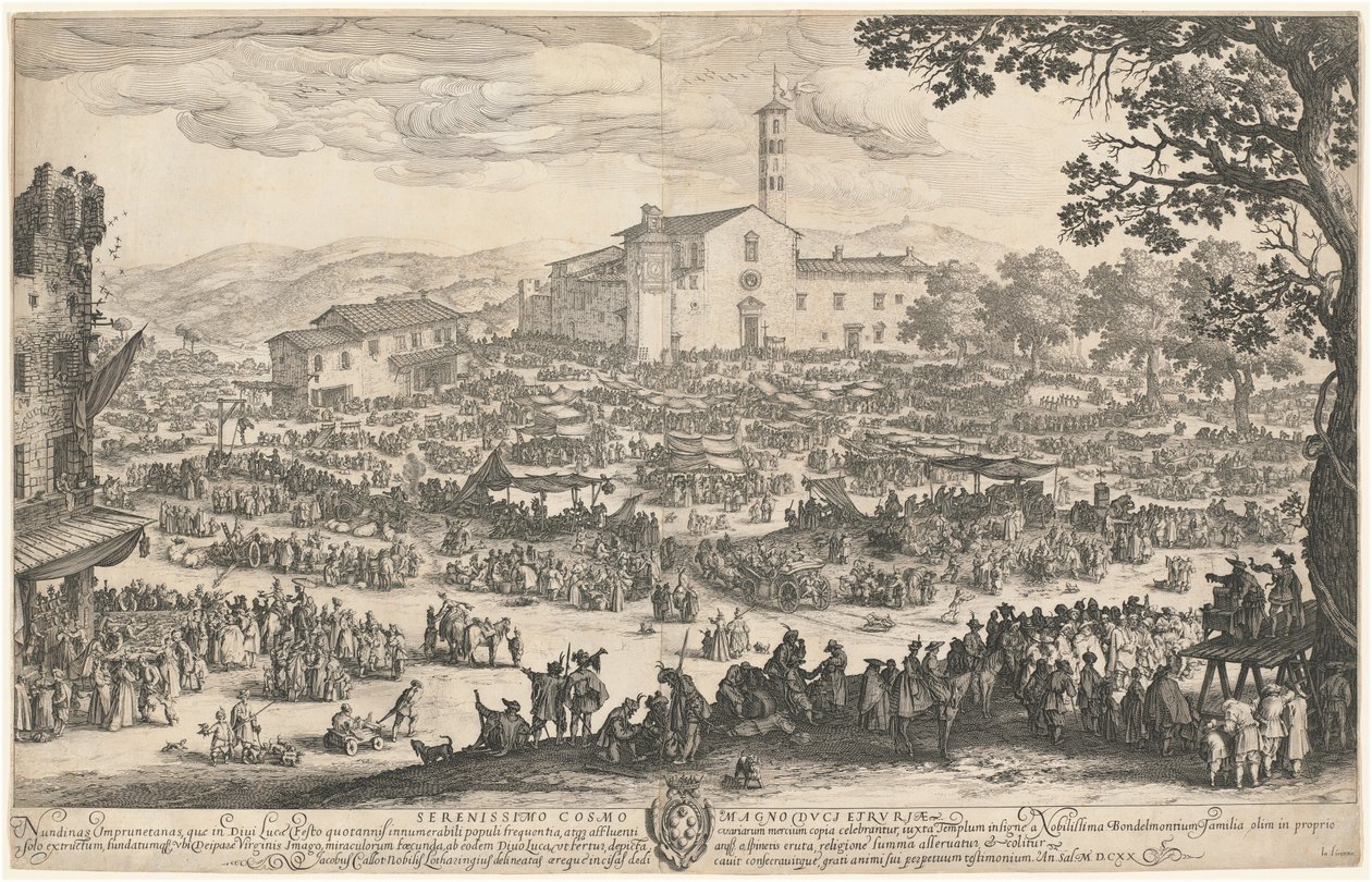 La Feria en Impruneta de Jacques Callot