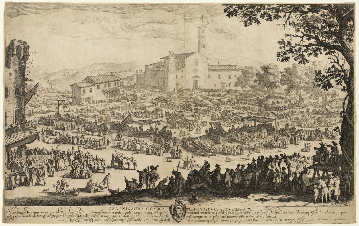 La feria en Impruneta de Jacques Callot