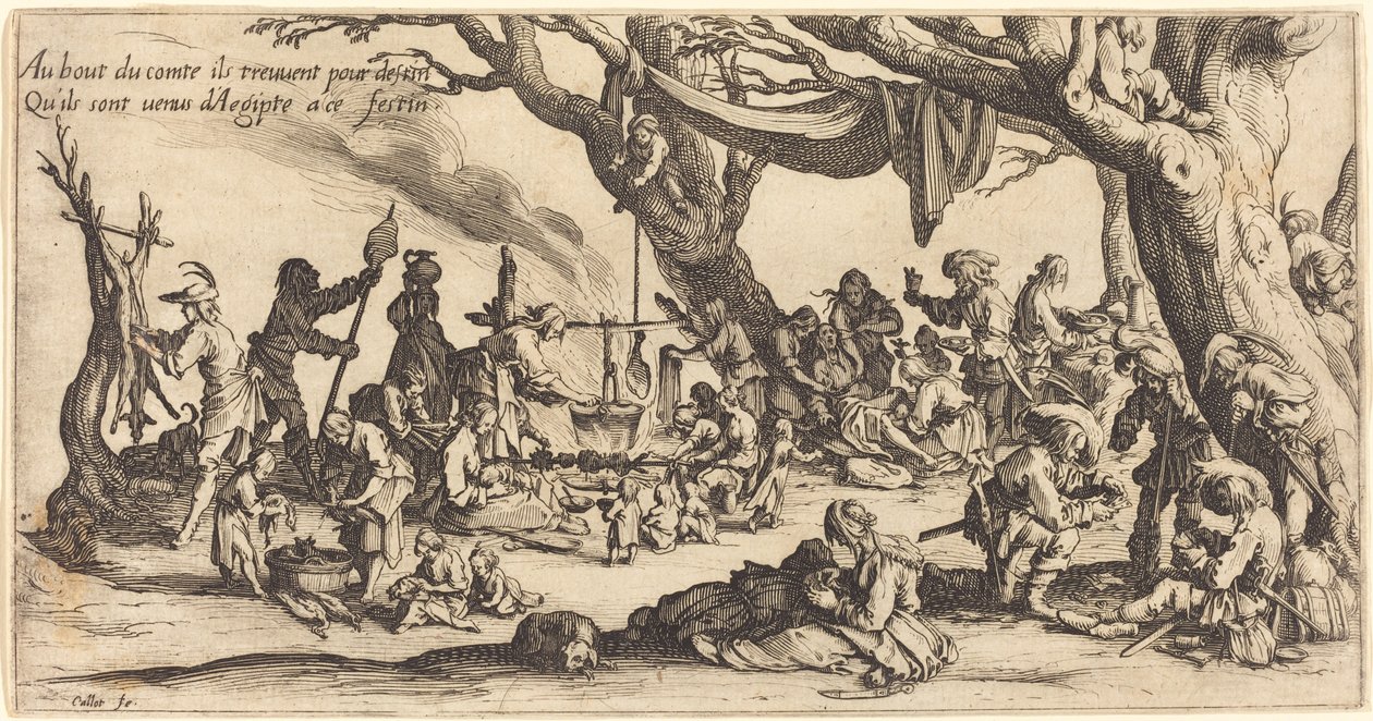 La fiesta de los bohemios de Jacques Callot