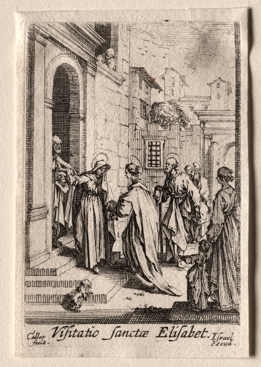 La vida de la Virgen: La Visitación de Jacques Callot