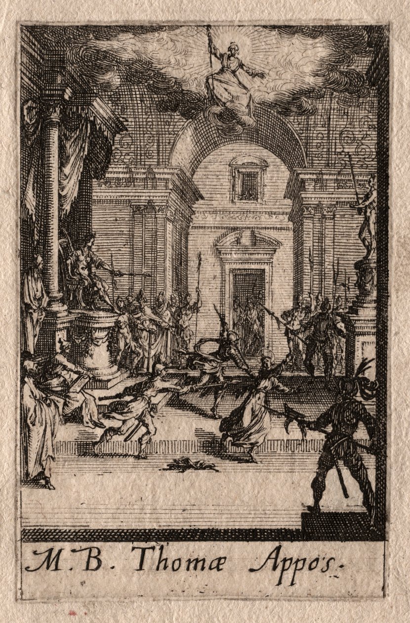 El Martirio de los Apóstoles: San Tomás de Jacques Callot