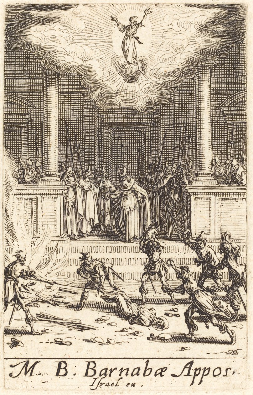 El martirio de San Bernabé de Jacques Callot