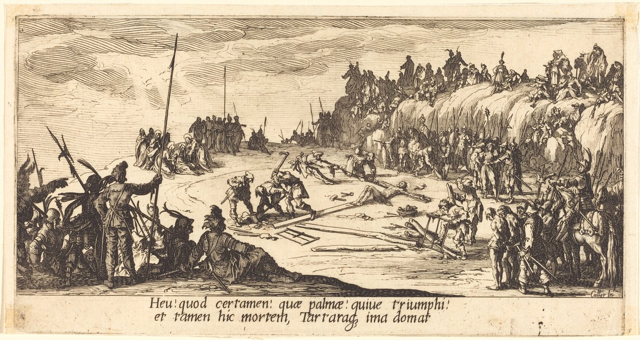 La clavada en la cruz de Jacques Callot