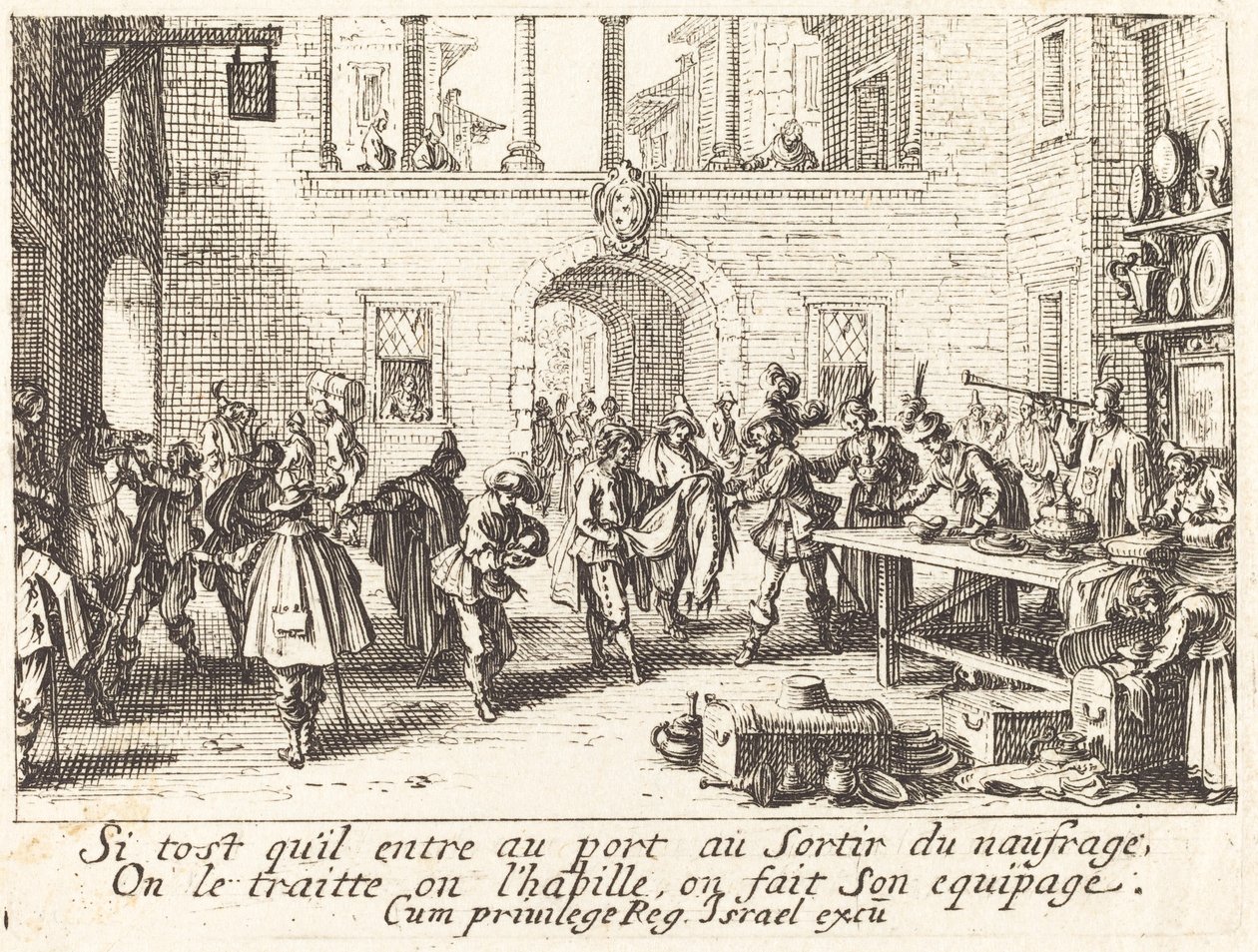 Los padres otorgan regalos, 1635 de Jacques Callot