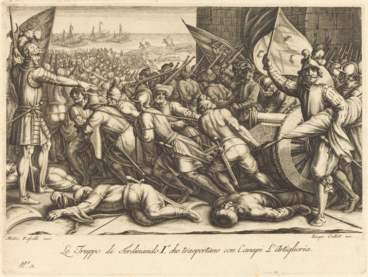 El reembarque de las tropas de Jacques Callot