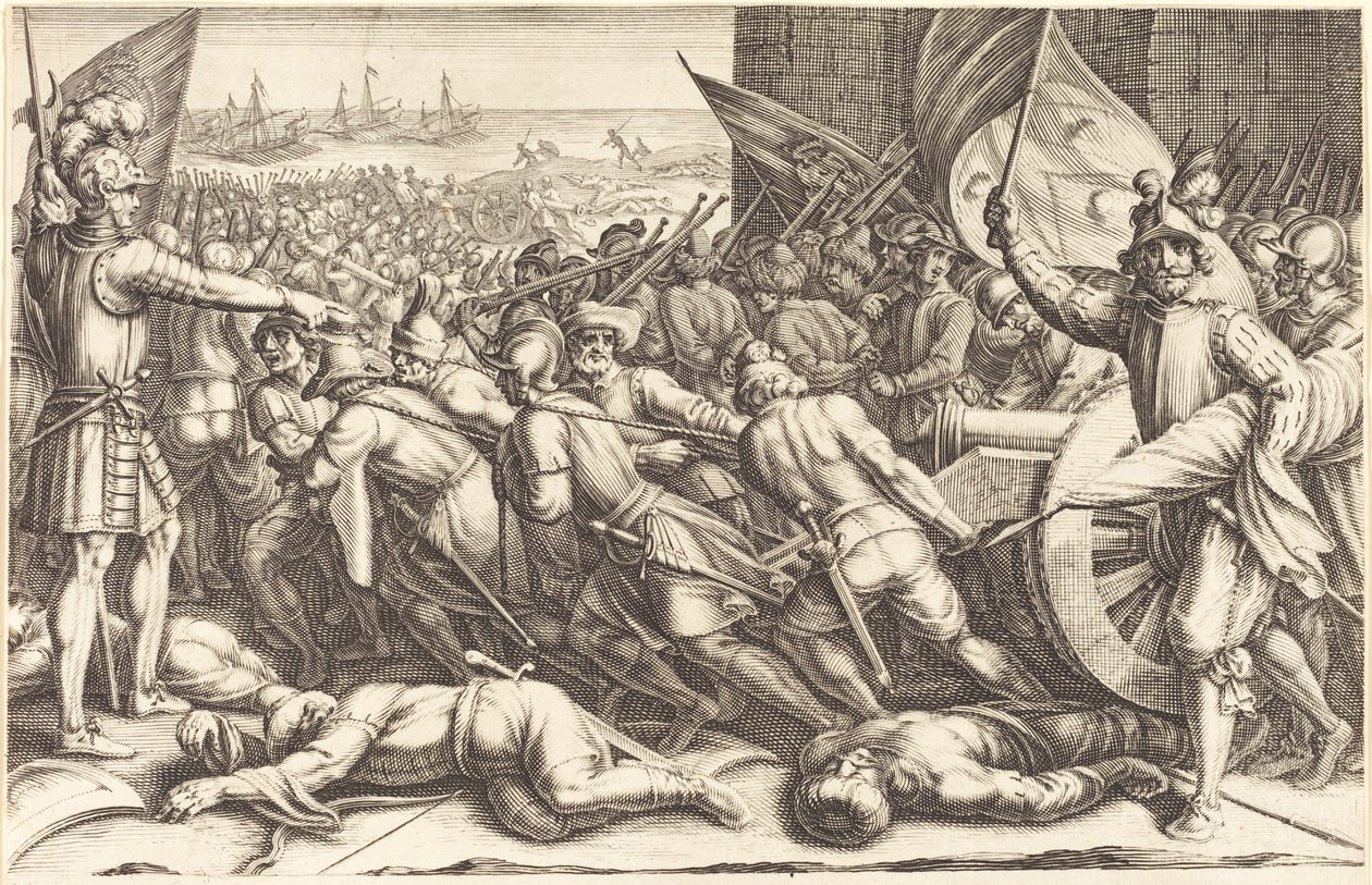El reembarque de las tropas de Jacques Callot