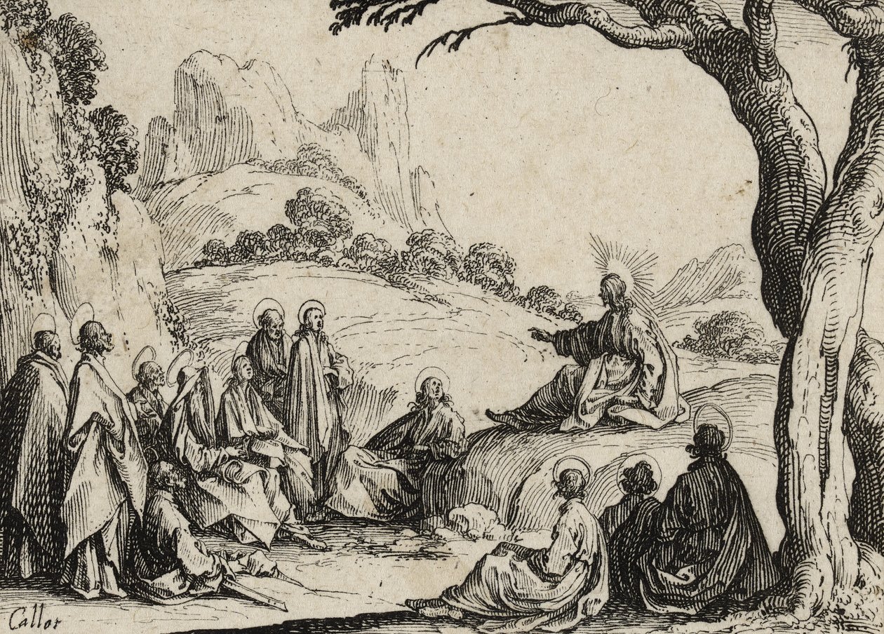 El sermón de la montaña de Jacques Callot