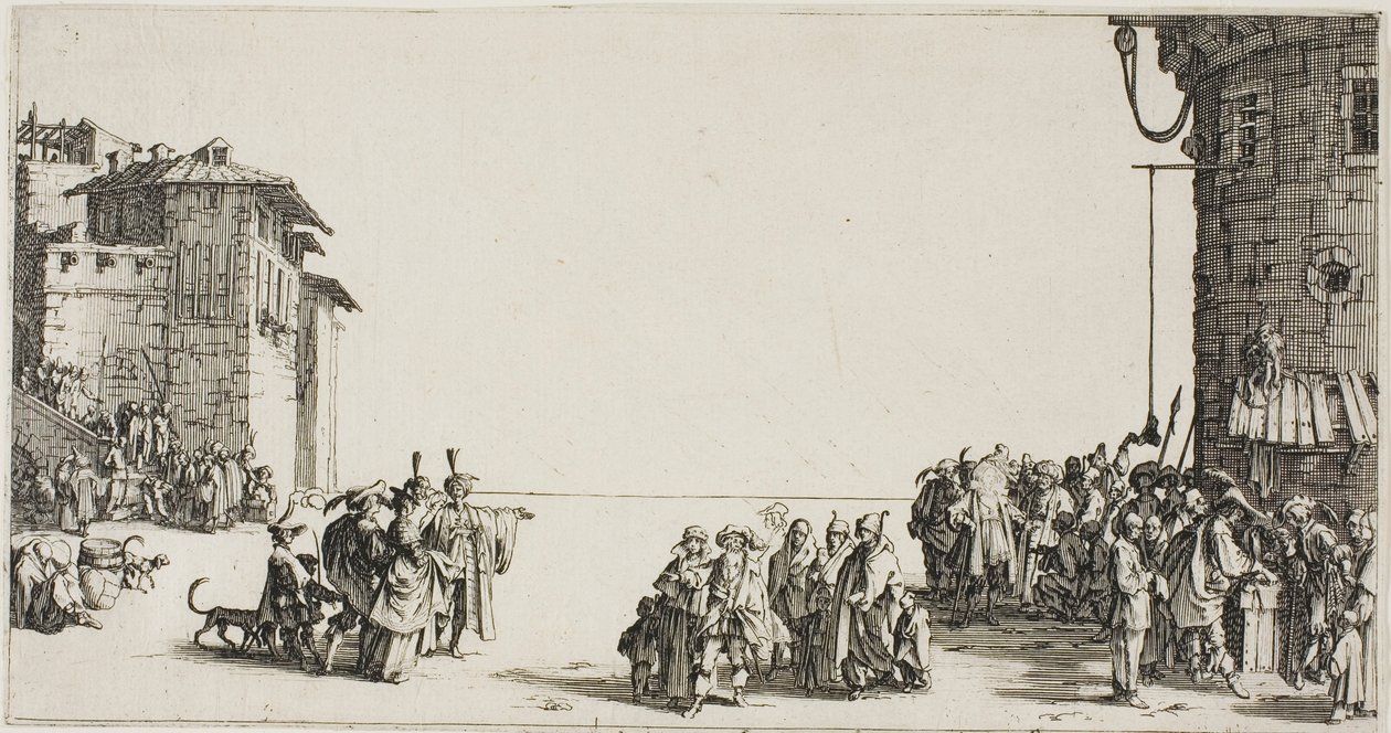 El mercado de esclavos de Jacques Callot