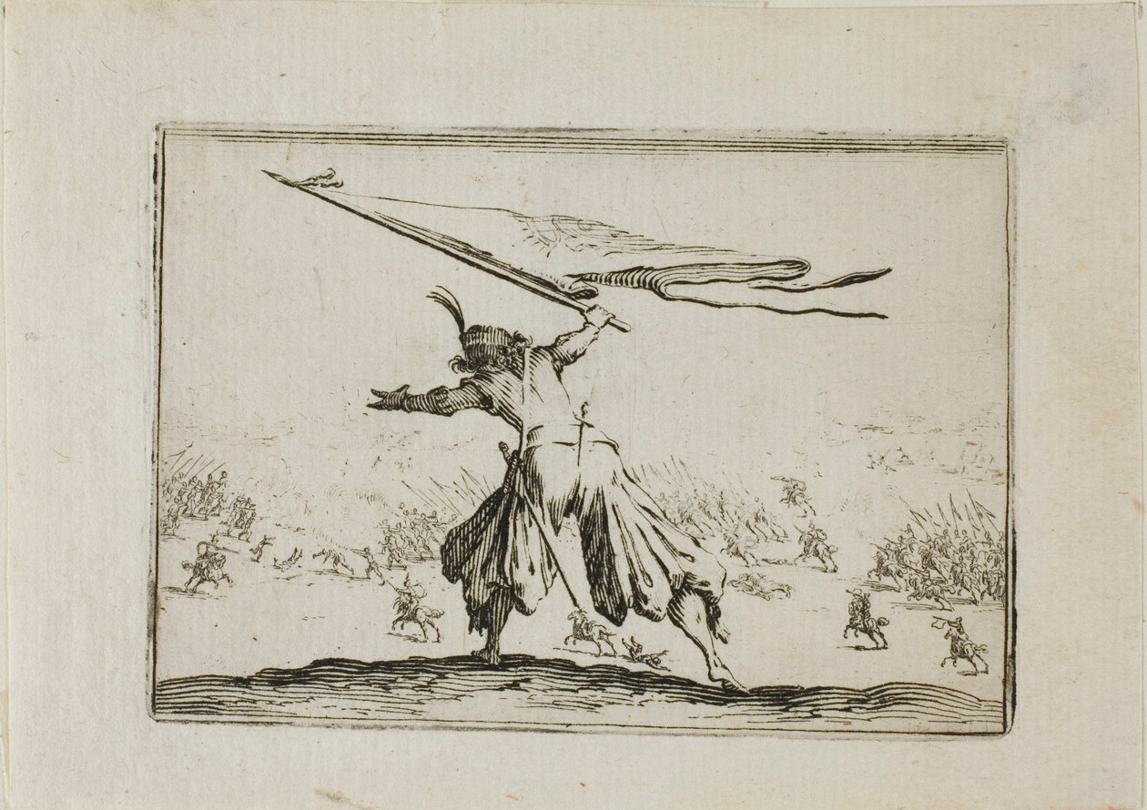 El abanderado, de Los Caprichos de Jacques Callot