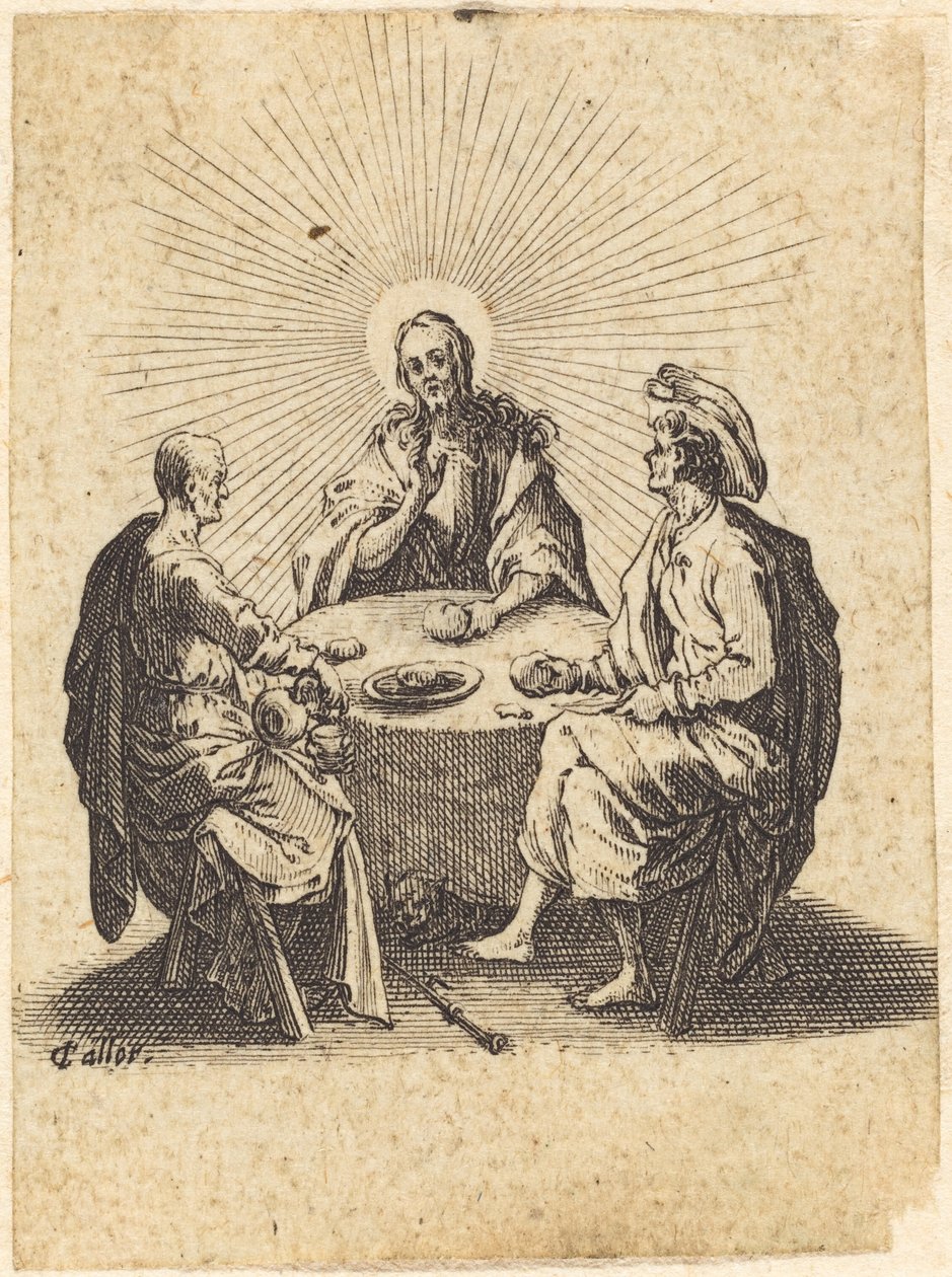 La Cena en Emaús de Jacques Callot