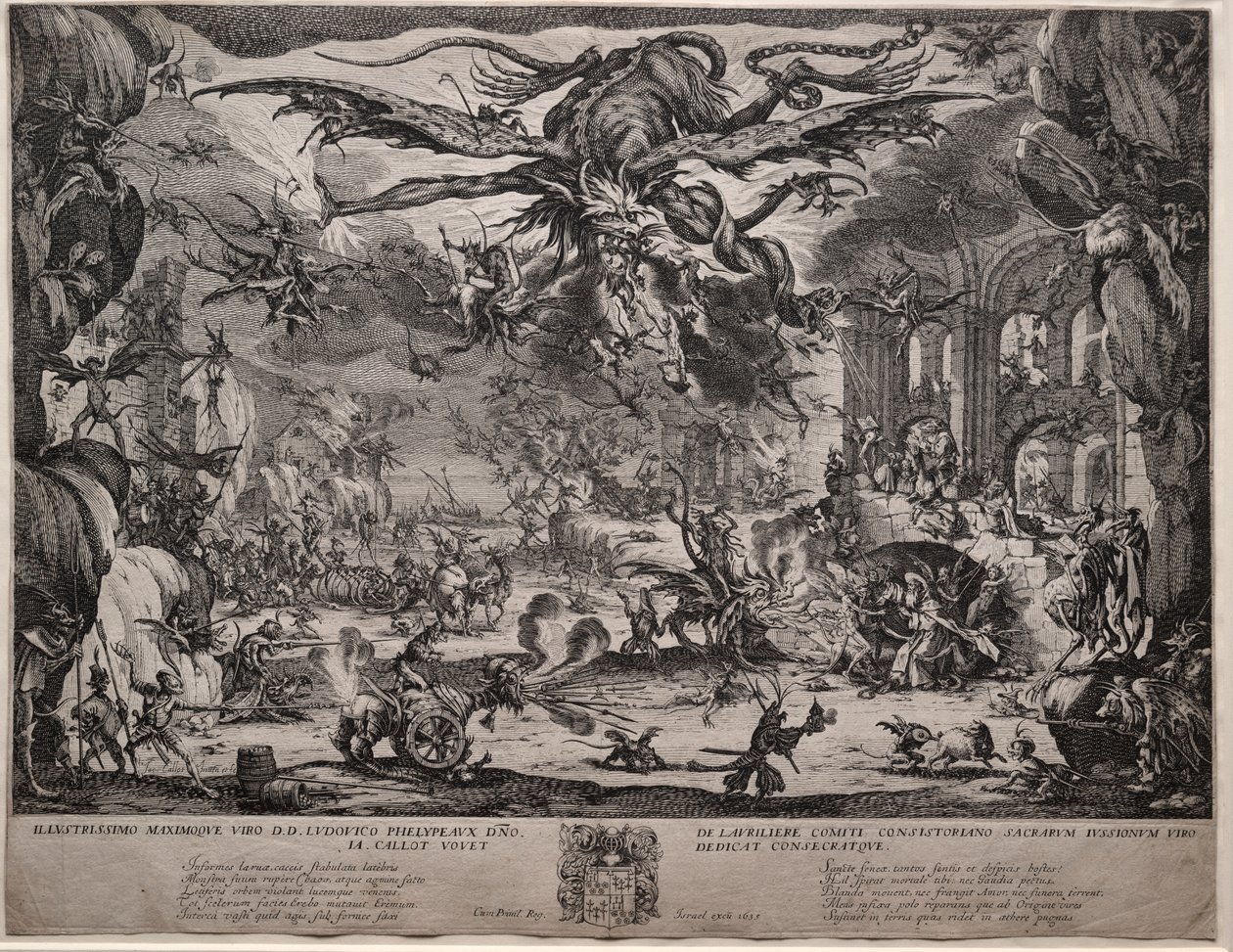 La Tentación de San Antonio (segunda versión) de Jacques Callot