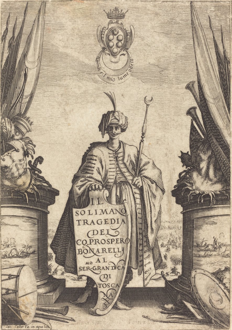 Página de título para "Il Solimano" de Jacques Callot