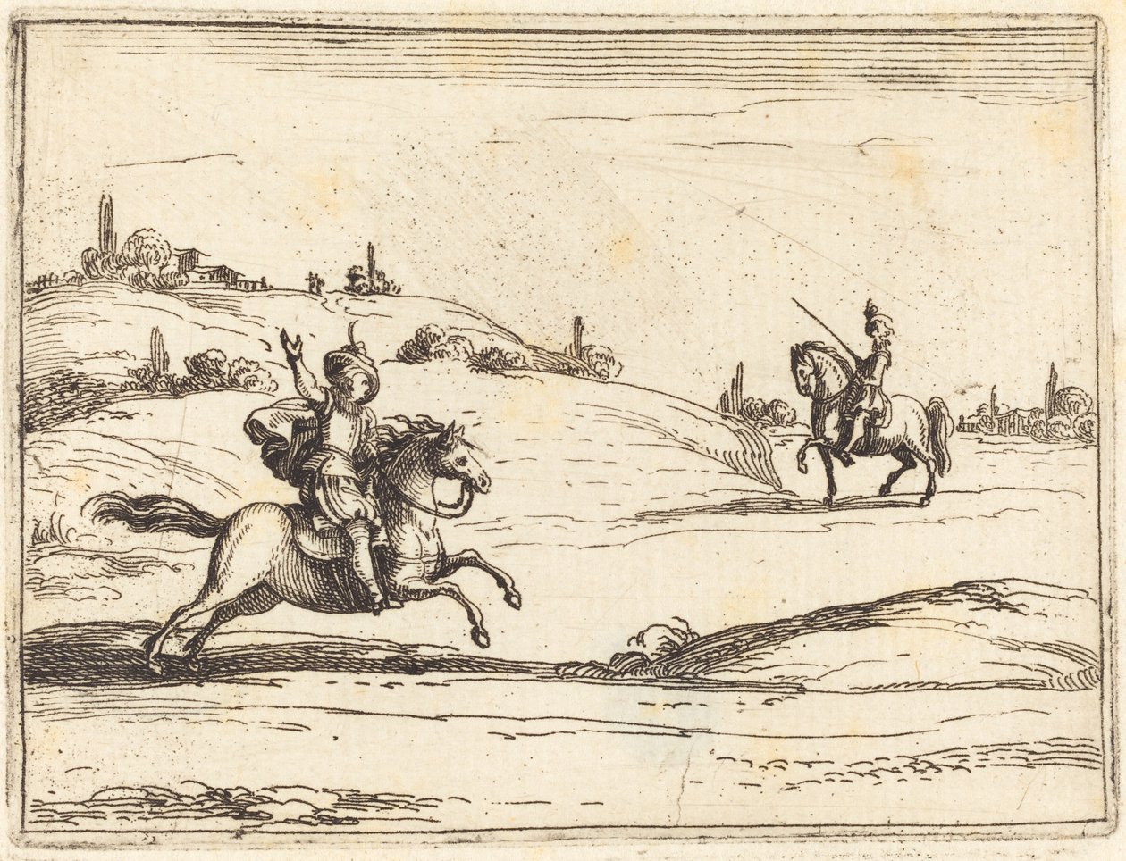 Dos caballeros de Jacques Callot