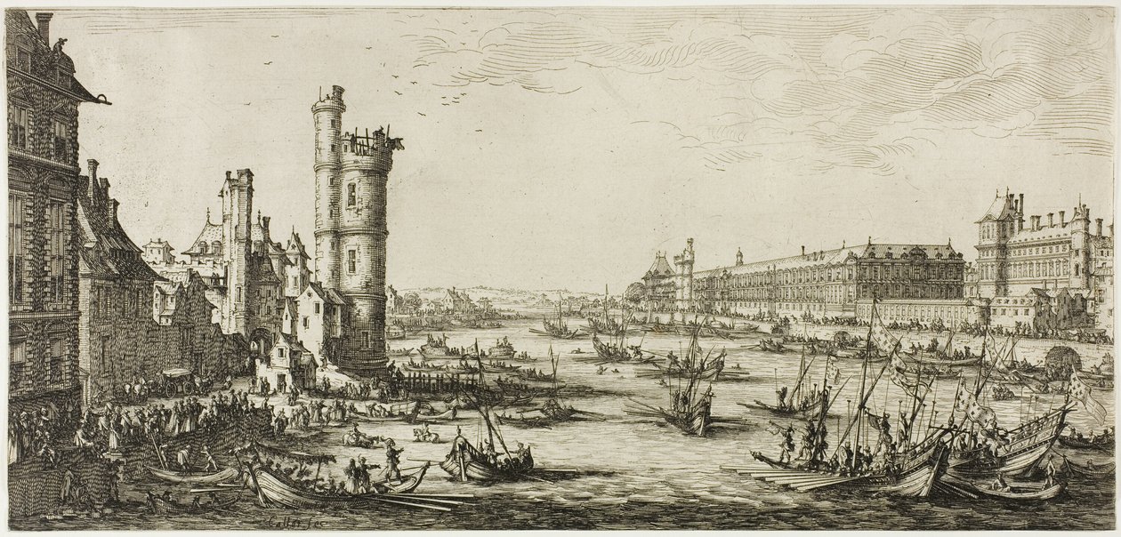 Vista del Louvre de Jacques Callot