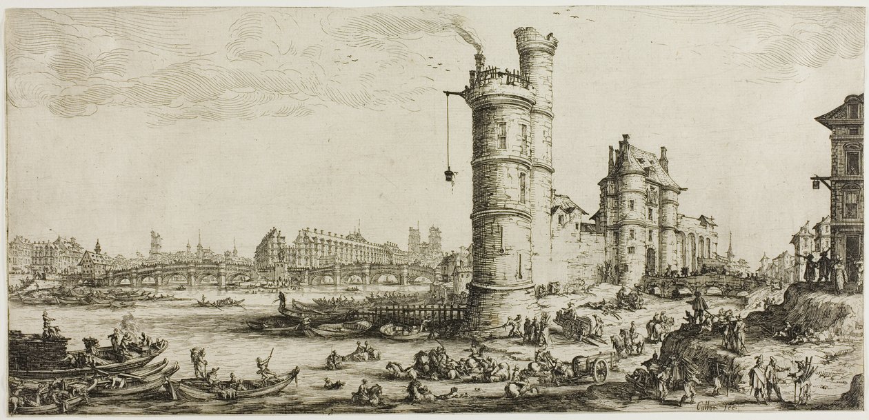 Vista del Pont Neuf de Jacques Callot