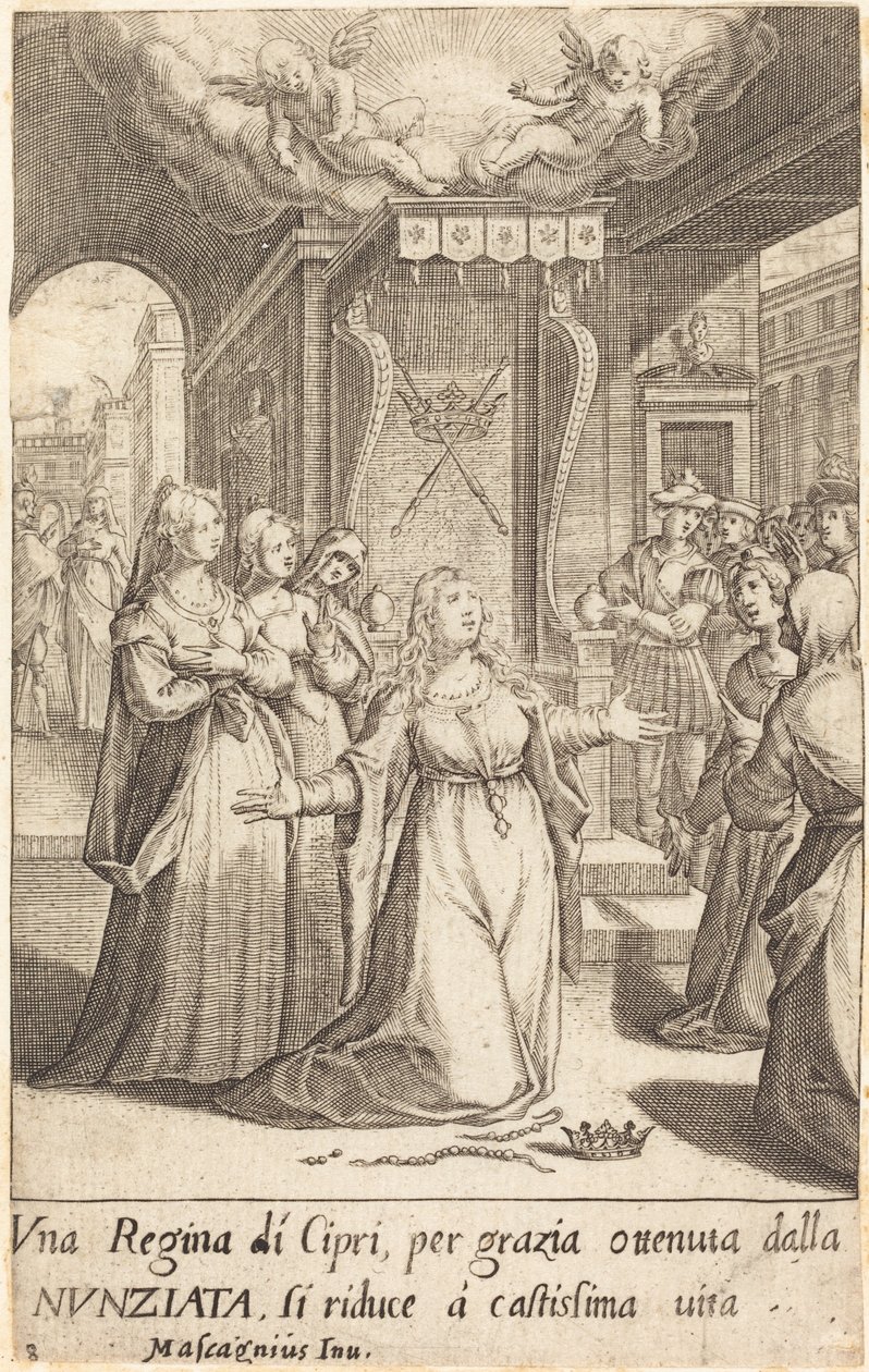 Reina de Chipre de Jacques Callot after Donato Mascagni