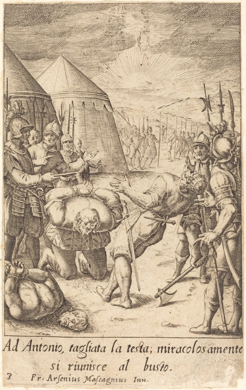 El decapitado de Jacques Callot after Donato Mascagni