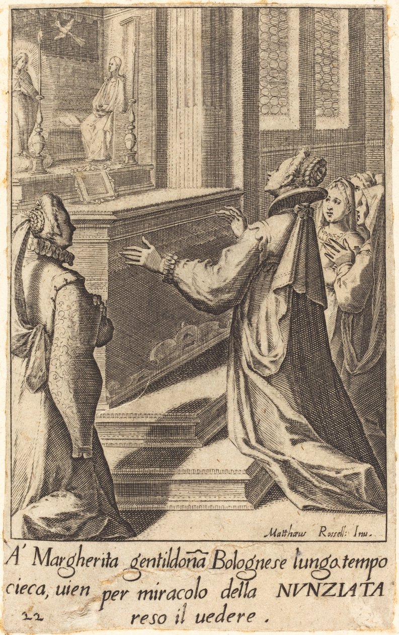 Margherita de Jacques Callot after Matteo Rosselli