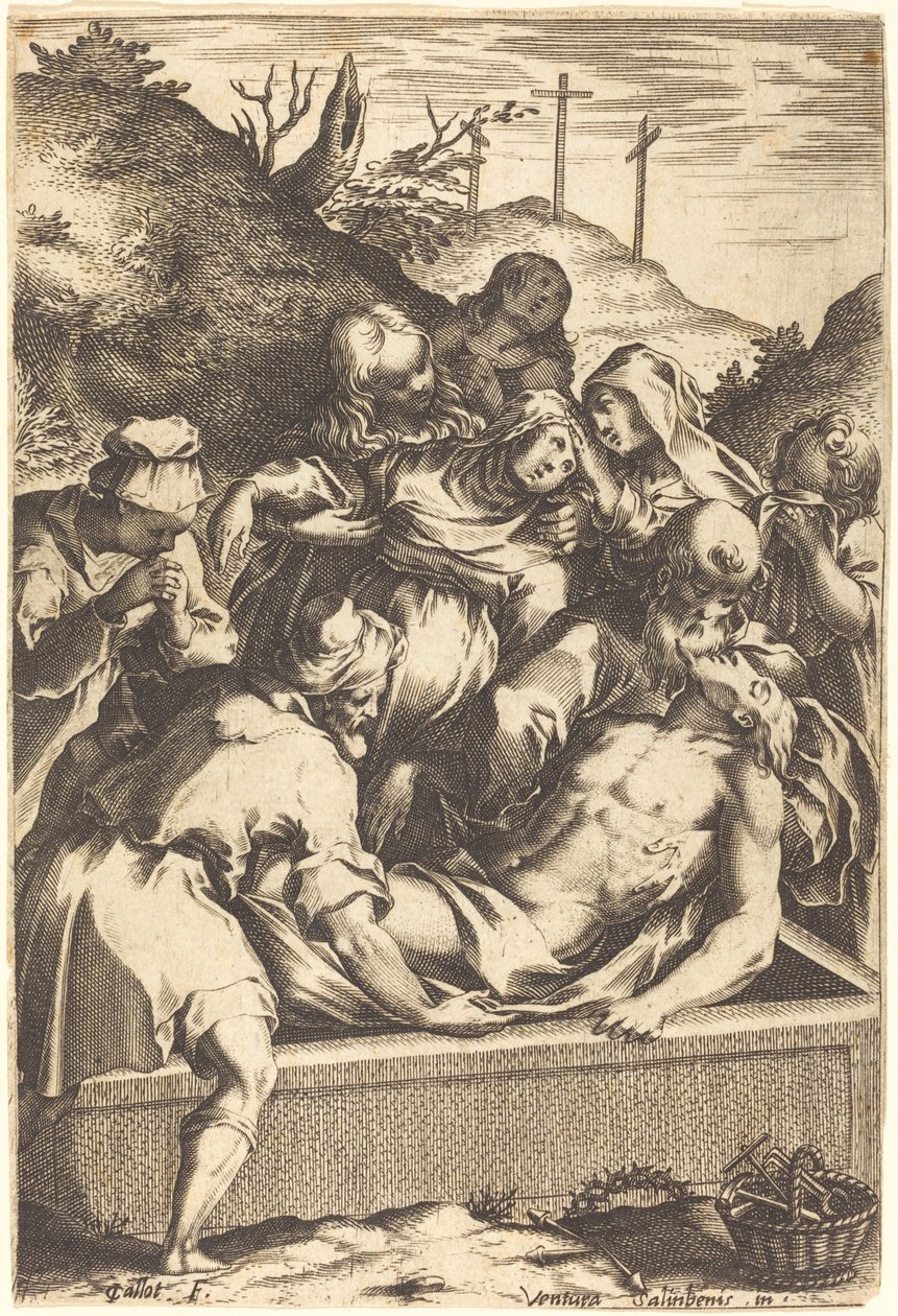 El entierro de Jacques Callot after Ventura Salimbeni