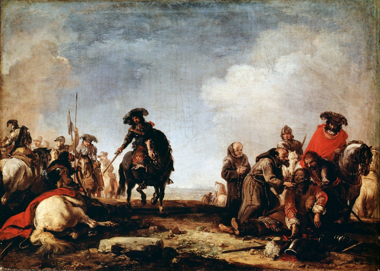 Después de una batalla, siglo XVII de Jacques Courtois