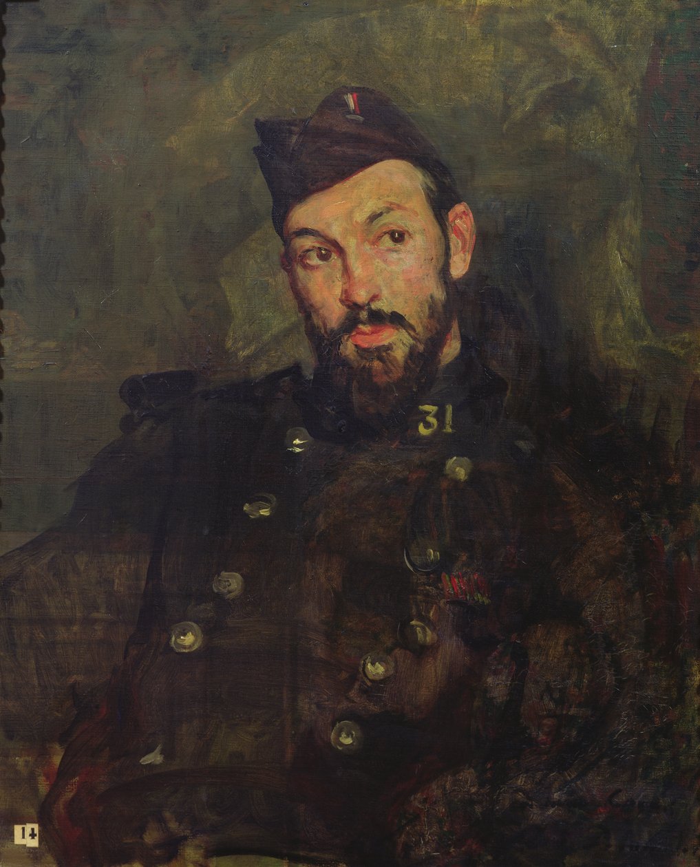 Felicien Cacan en uniforme, 1915 de Jacques Emile Blanche