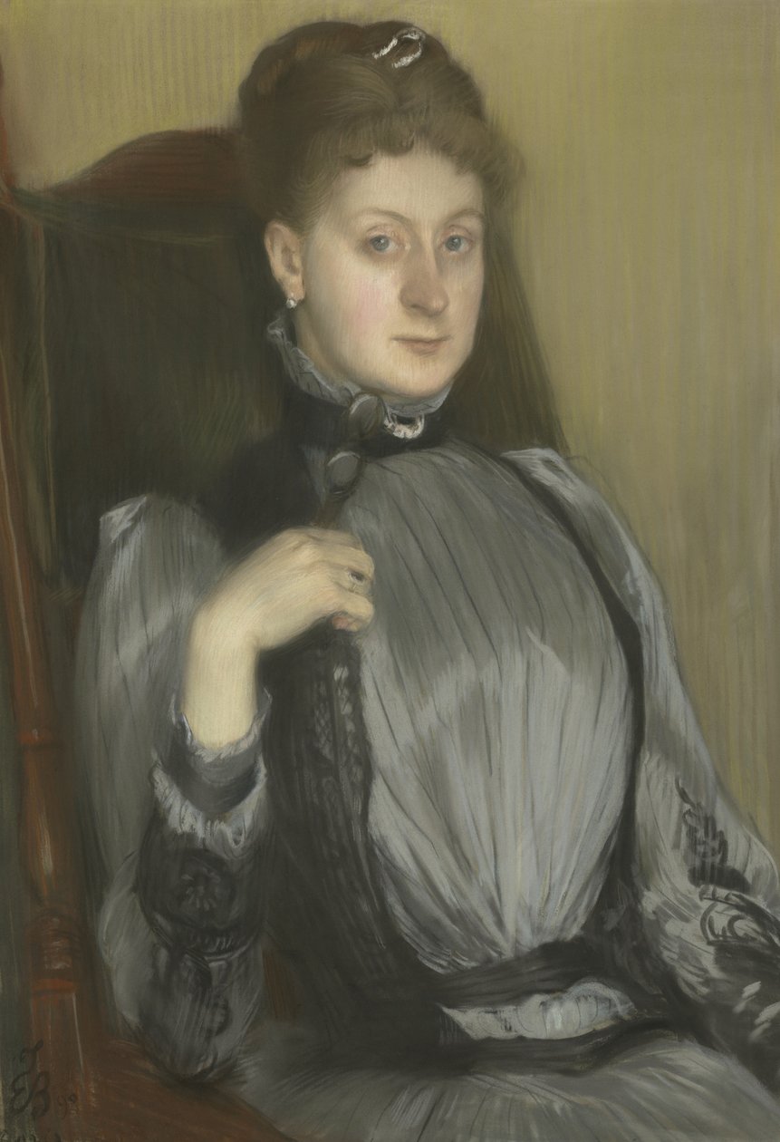 Retrato de una mujer, 1890 de Jacques Emile Blanche