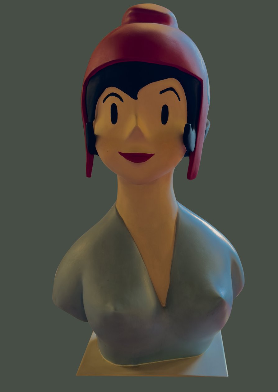 Busto de Marianne inspirado en J.Faizant (escultura) de Jacques Faizant