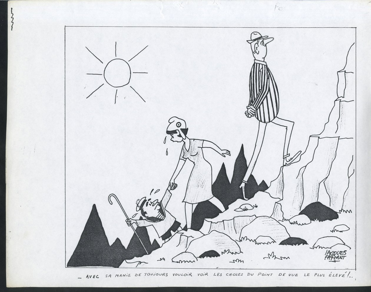 Cándido, satírico en B  W de Jacques Faizant