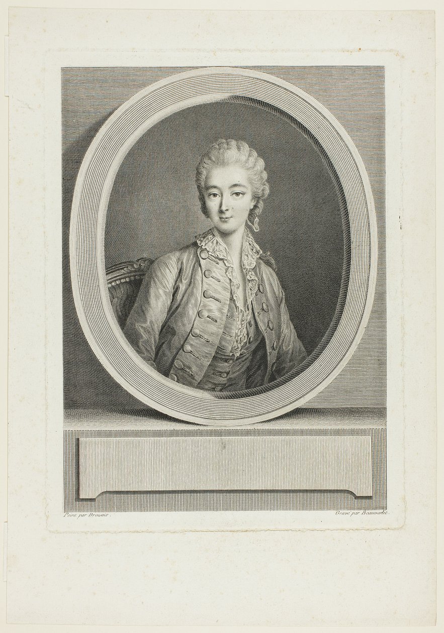 Retrato de Jacques Firmin Beauvarlet