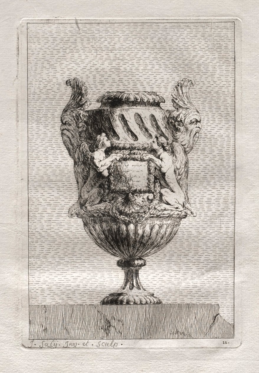 Conjunto de jarrones:  Plato 11 de Jacques François Saly