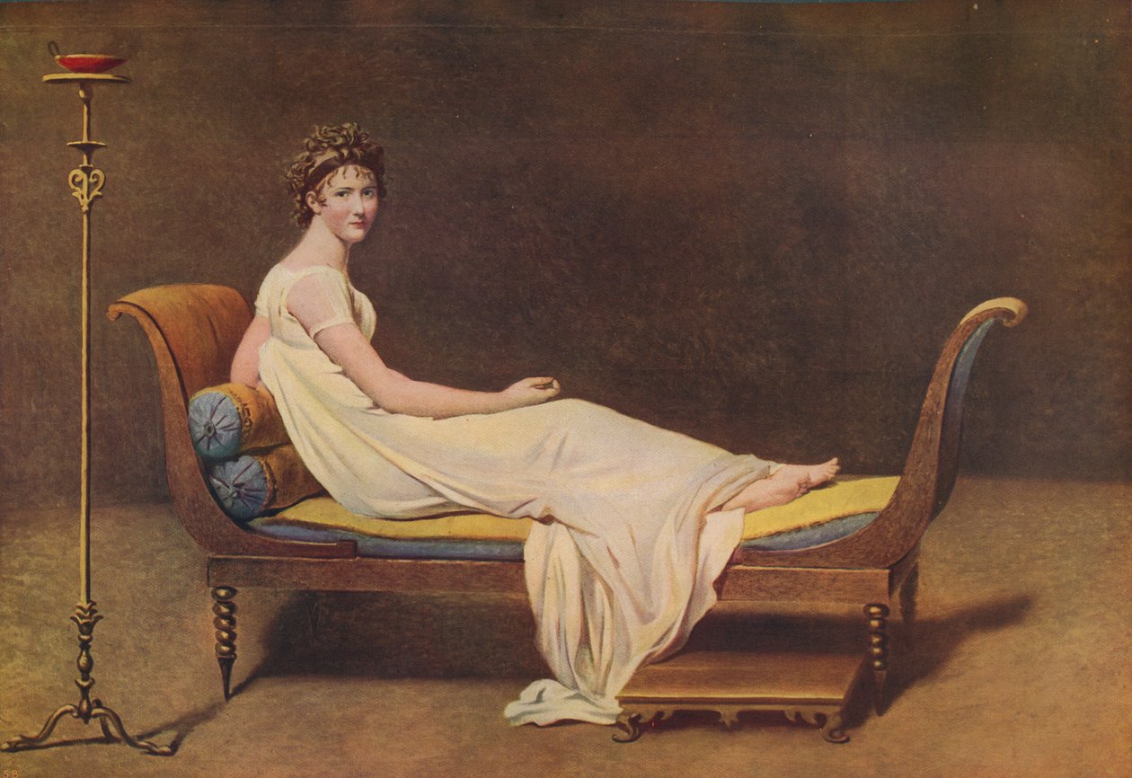 Madame Recamier, 1800, c.1915 de Jacques Louis David
