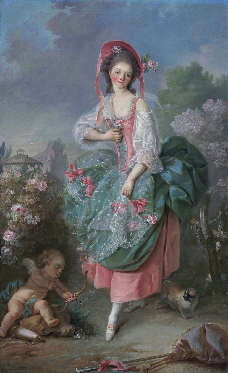 Mademoiselle Guimard como Terpsícore de Jacques Louis David