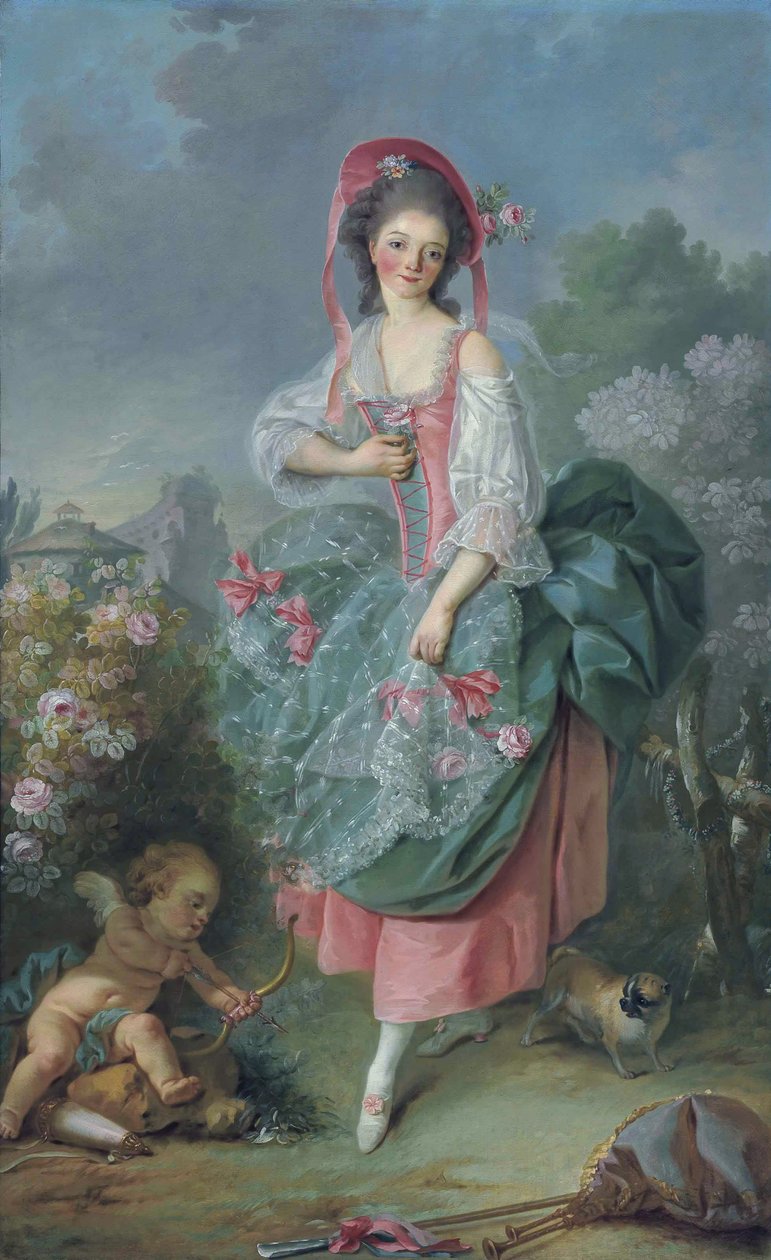 Mademoiselle Guimard como Terpsícore de Jacques Louis David